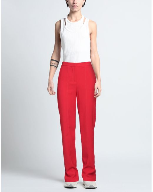 Silvian Heach Red Pants Polyester