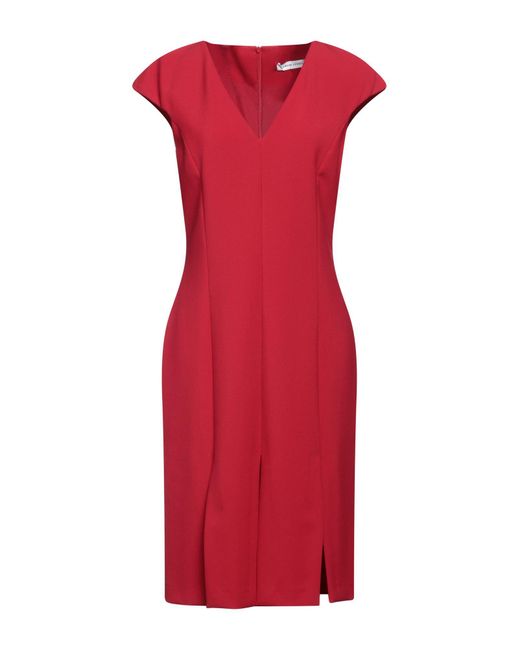SIMONA CORSELLINI Red Midi-Kleid