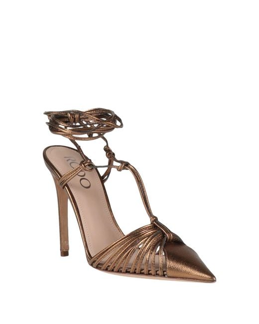Rodo Brown Pumps Leather