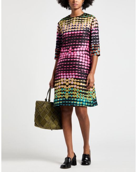 Moschino Black Couture Mini Dress Silk