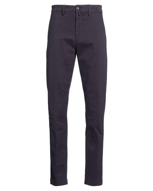Siviglia Blue Pants Cotton, Elastane for men