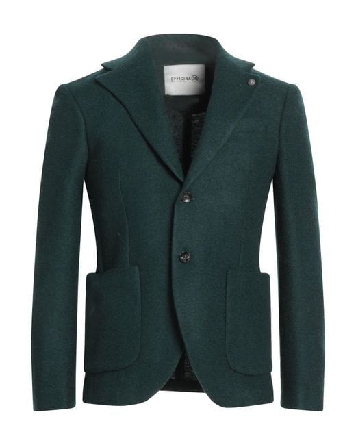 Officina 36 Green Blazer for men