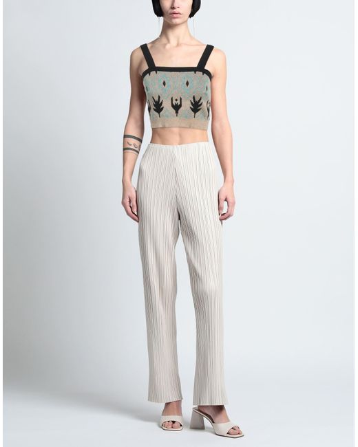 Akep Gray Top Viscose, Polyester, Metallic Polyester