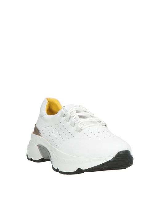 Calpierre White Sneakers Leather