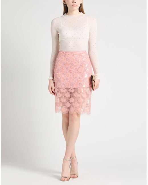 ROTATE BIRGER CHRISTENSEN Pink Midi-Rock