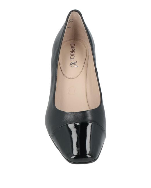 Caprice Gray Pumps Leather