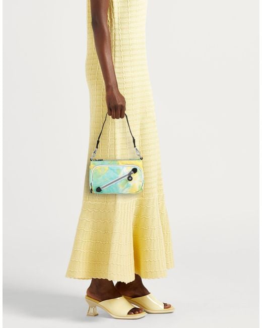 Kipling Metallic Lime Shoulder Bag Polyester