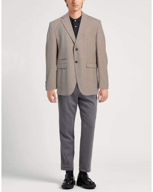 SELECTED Brown Blazer Recycled Polyester, Wool, Viscose, Elastane for men