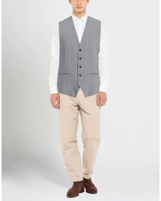 Daniele Alessandrini Gray Waistcoat for men