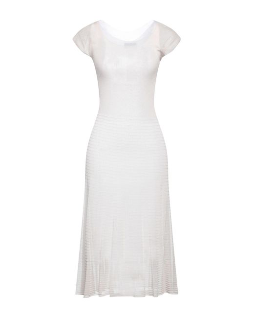 Emporio Armani White Midi Dress