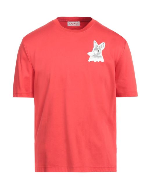T-shirt di Lanvin in Pink da Uomo