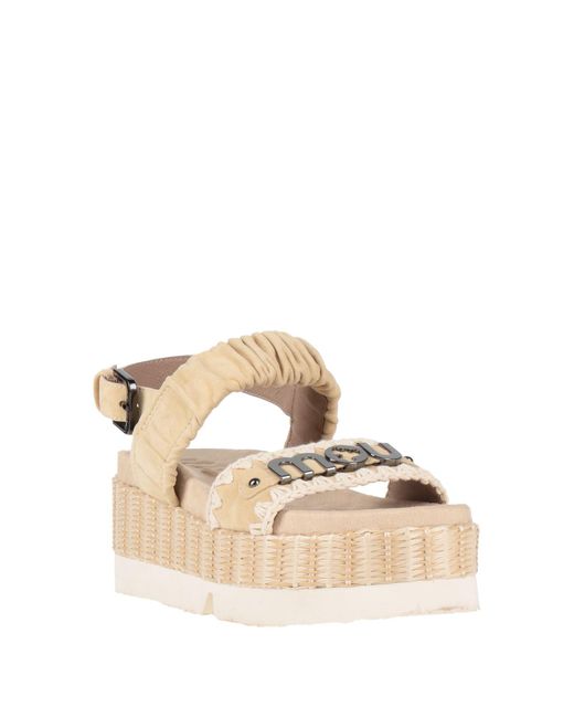 Mou Natural Sandals