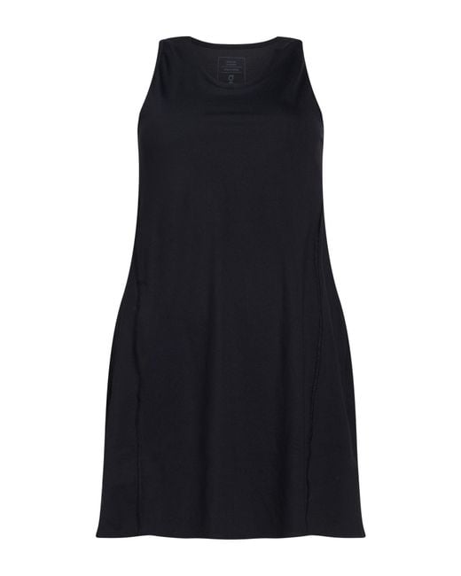 On Shoes Black Mini Dress Polyester, Elastane