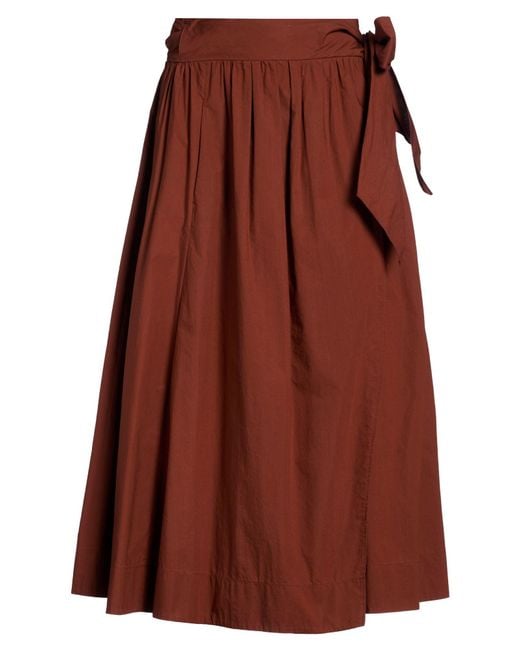 Forte_forte Brown Midi Skirt