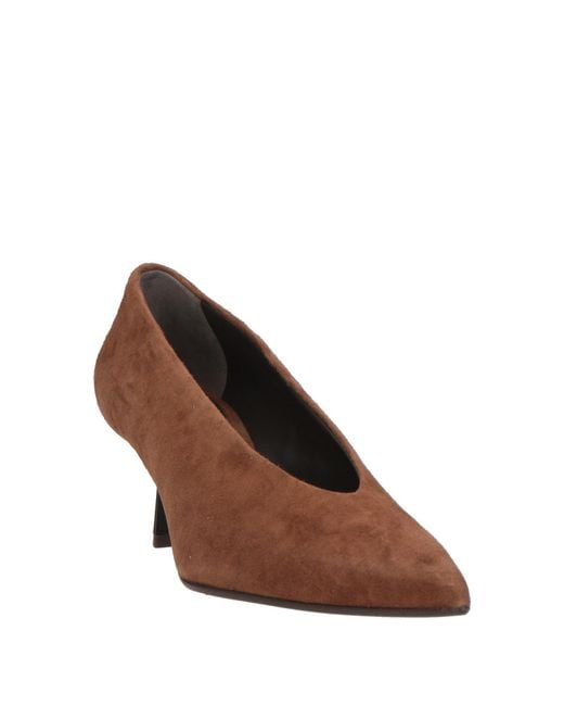 J.A.P. JOSE ANTONIO PEREIRA Brown Pumps Leather