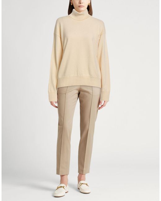 Jil Sander Natural Turtleneck Cashmere