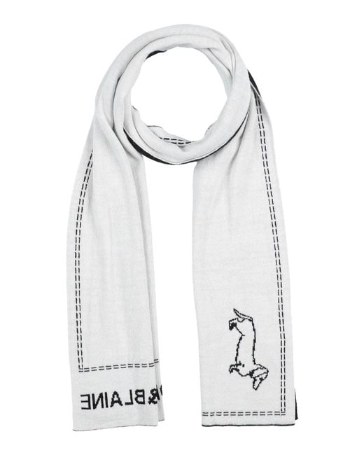 Harmont & Blaine Gray Scarf Wool, Acrylic for men
