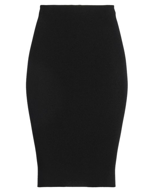 Laneus Black Midi Skirt Viscose, Pbt