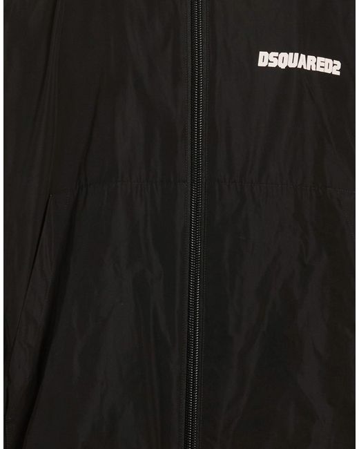 DSquared² Black Jacket Polyester for men