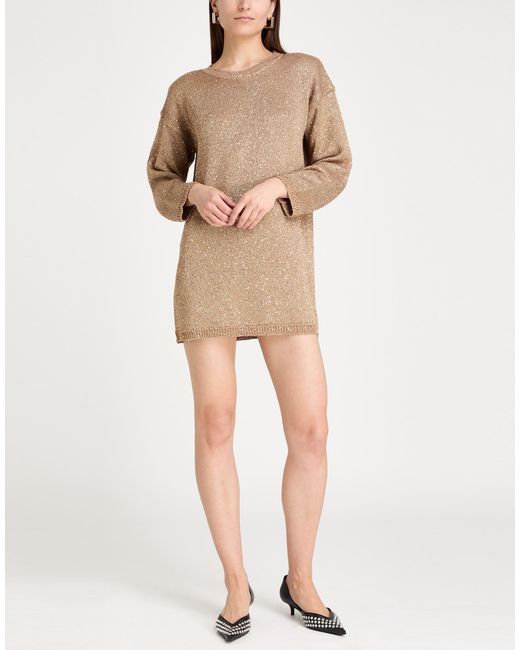 SIMONA CORSELLINI Natural Mini Dresses