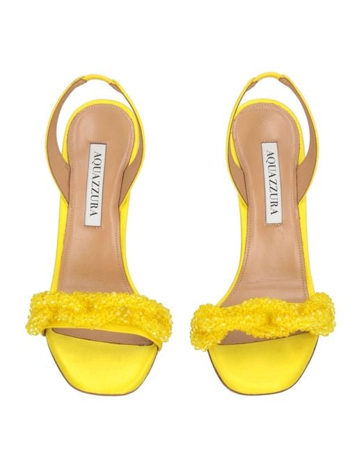 Aquazzura Yellow Sandals