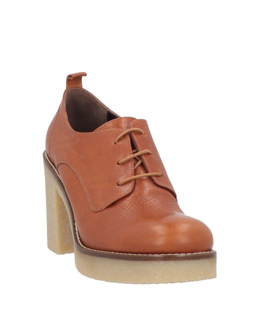 Laura Bellariva Brown Lace-up Shoes