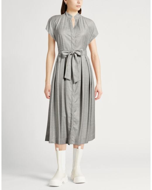 Eleventy Gray Midi Dresses