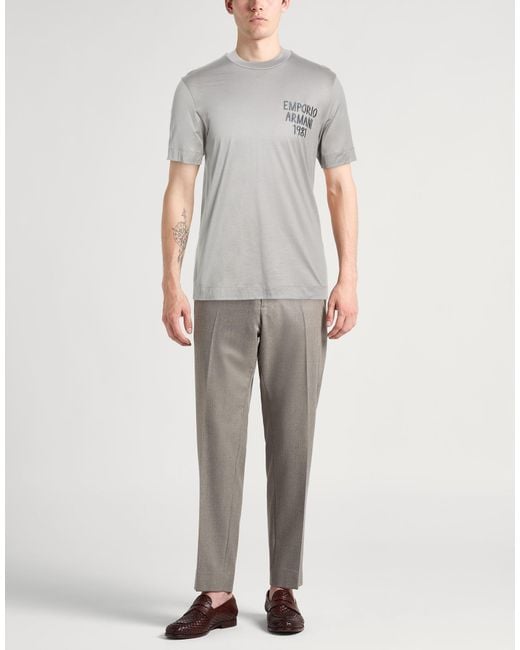 Emporio Armani Gray T-Shirt for men