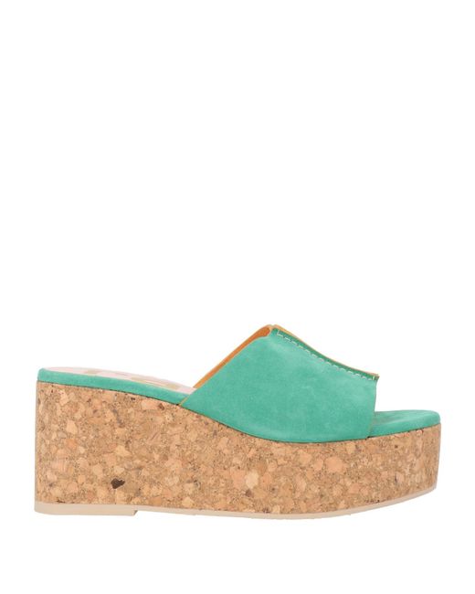 Ras Green Sandals