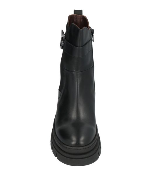 Nero Giardini Black Ankle Boots Leather
