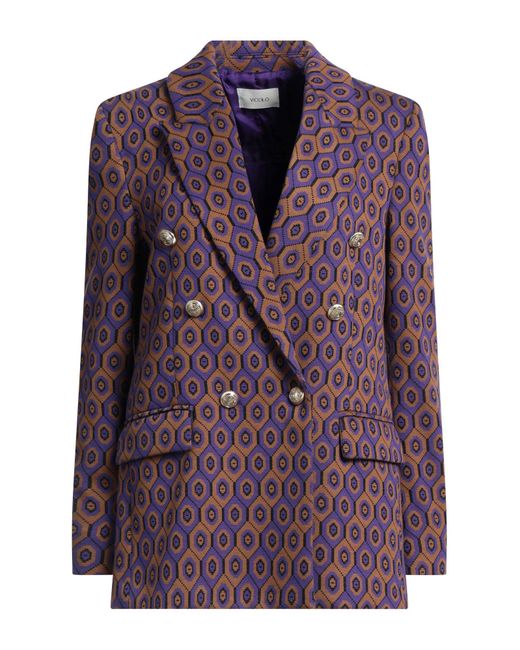 ViCOLO Suit Jacket in Purple | Lyst