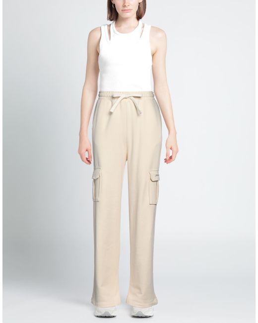 hinnominate Natural Cream Pants Cotton
