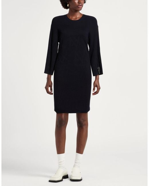ARMANI EXCHANGE Blue Midi Dress Cotton