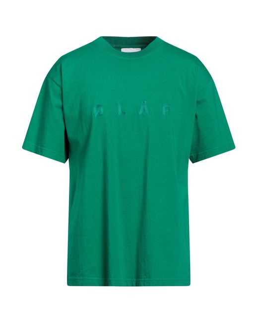 Olaf Hussein Green T-shirt for men