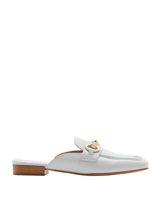 8 by YOOX White Mules & Clogs