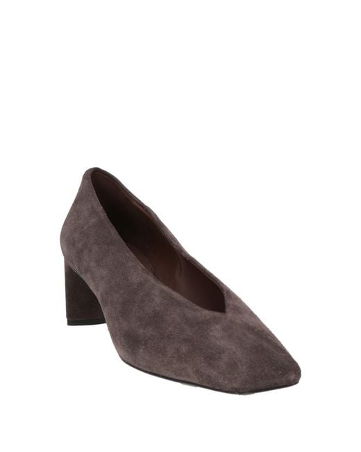 Roberto Del Carlo Brown Dark Pumps Leather