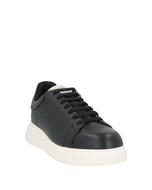 Emporio Armani Black Trainers for men