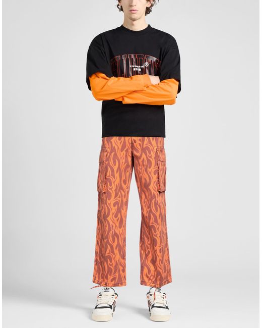 ERL Orange Pants Cotton for men