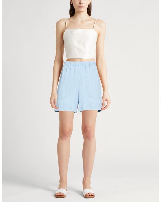 Hartford Blue Denim Shorts
