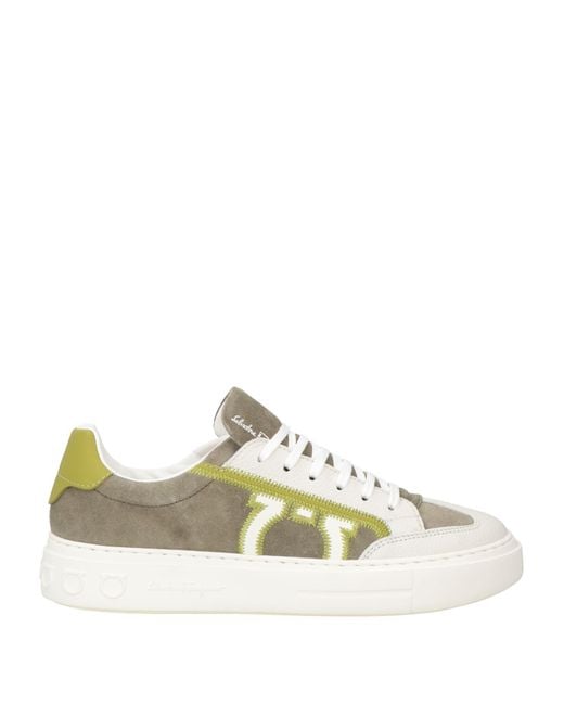 Ferragamo Metallic Sneakers Calfskin for men