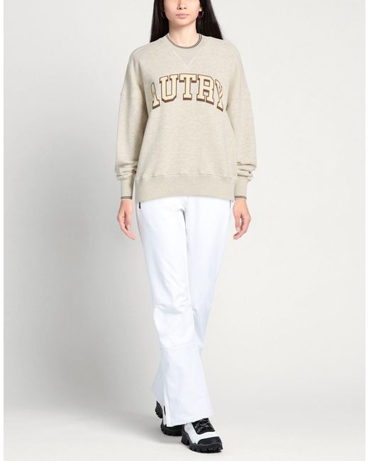 Autry White Ivory Sweatshirt Cotton, Polyester, Elastane