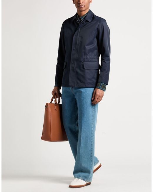 Boglioli Blue Jacket Cotton, Polyamide for men