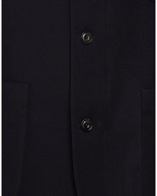 Corneliani Blue Midnight Jacket Virgin Wool for men