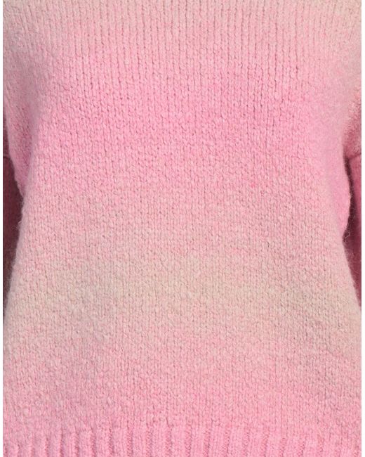 Maje Pink Turtleneck Acrylic, Wool, Viscose, Polyamide