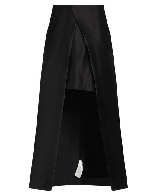 The Row Black Maxi Skirt Silk