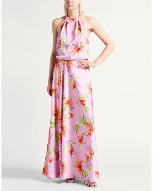 Sogoli Pink Lilac Maxi Dress Polyester