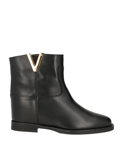 Via Roma 15 Black Ankle Boots