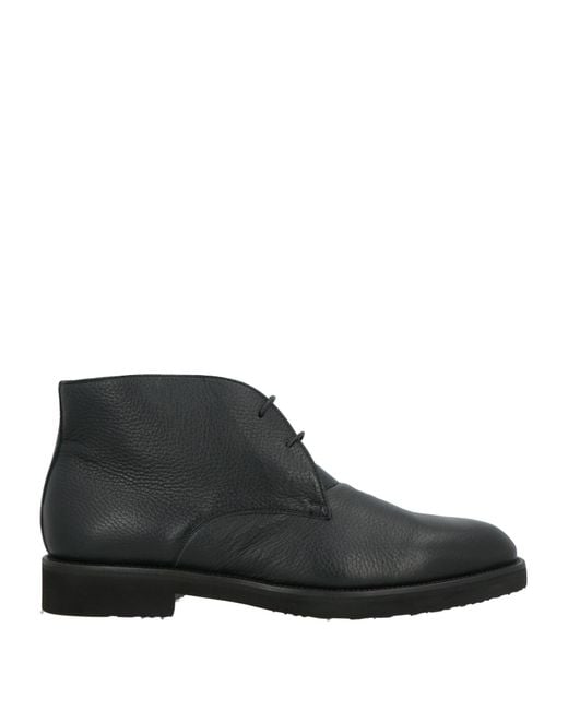Moreschi Black Ankle Boots for men