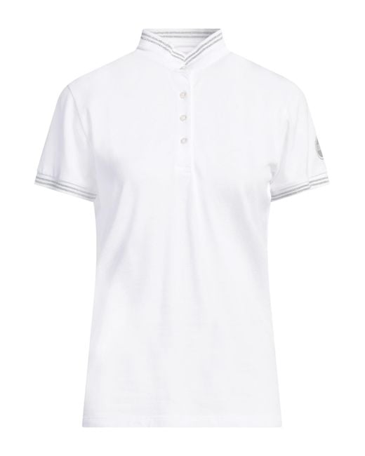 Colmar White Polo Shirt Cotton, Elastane