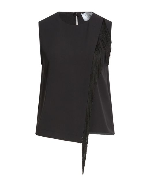 Top Kaos de color Black